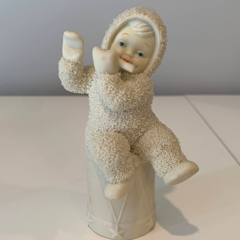 "I'll Lay a Christmas Tune" Vintage Snowbaby